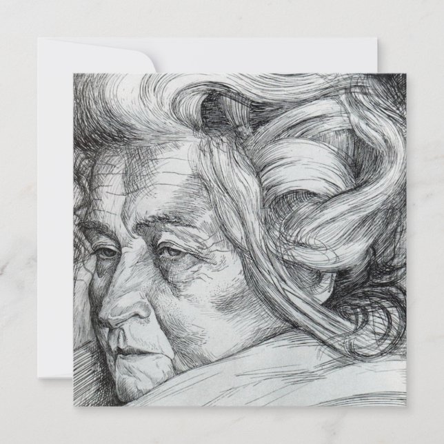 Die Mutter (von Umberto Boccioni) Karte (Vorderseite)