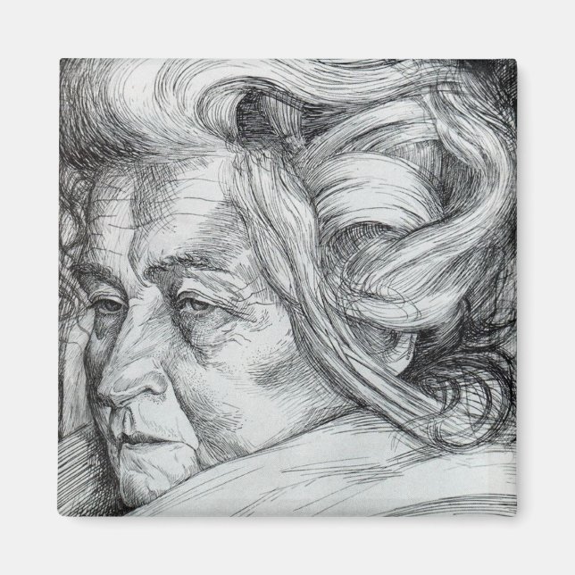 Die Mutter (von Umberto Boccioni) Magnet (Vorne)