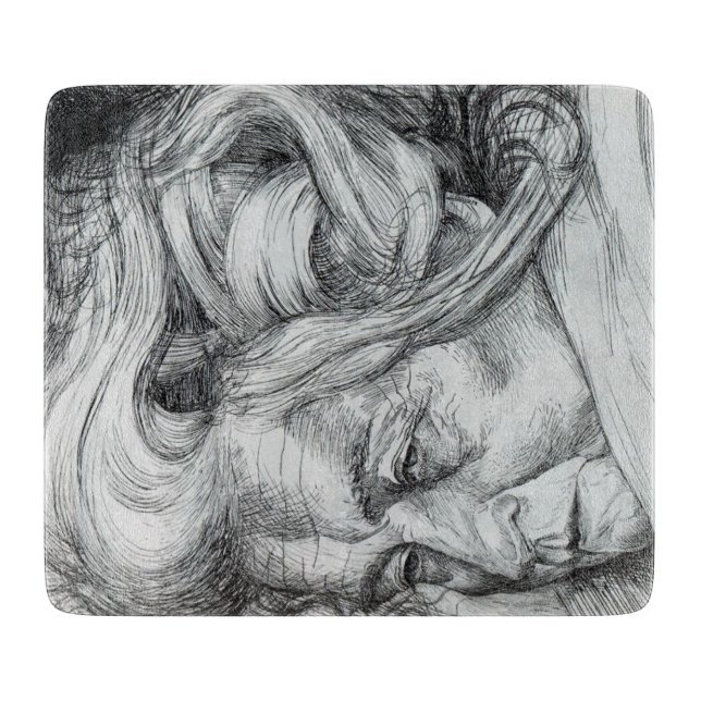 Die Mutter (von Umberto Boccioni) Schneidebrett (Vorderseite)