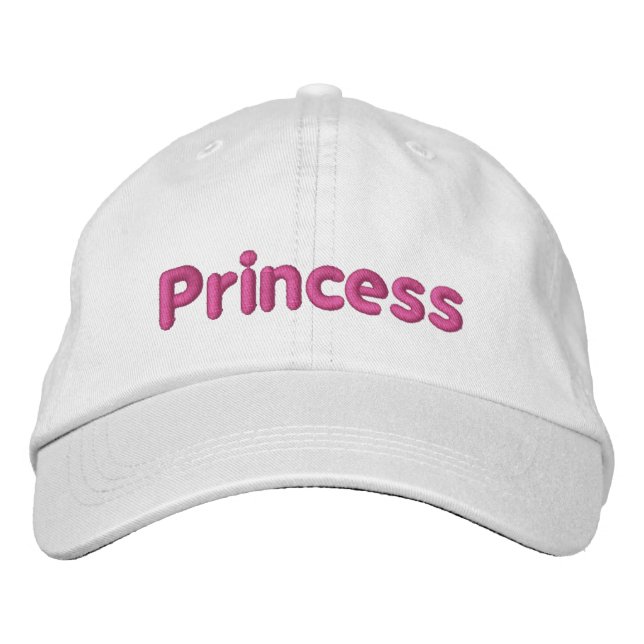 Die Mütze des Mädchens "Princess hat" Bestickte Baseballkappe (Vorderseite)