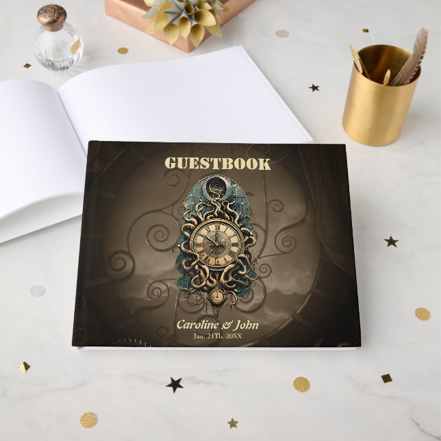 Die mysteriöse Steampunkbewegung. Gästebuch (Vorderseite Offen)