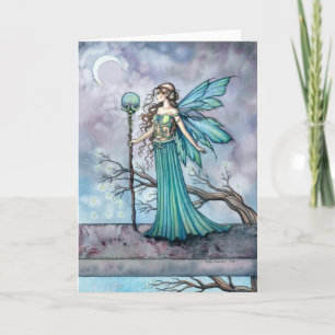 Die Mystic Tree Fantasy Fee Kunst Karte