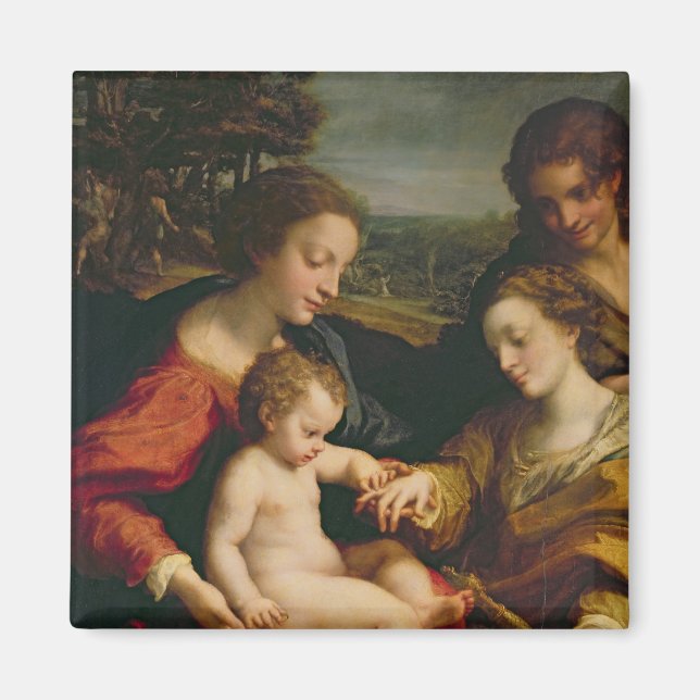 Die mystische Ehe der heiligen Katharina Magnet (Vorne)