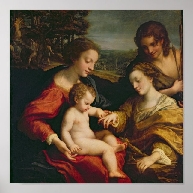 Die mystische Ehe der heiligen Katharina Poster (Vorne)