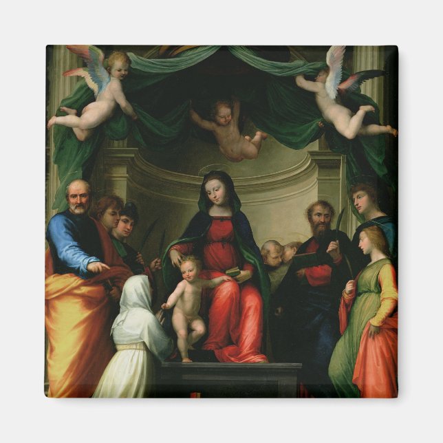 Die mystische Ehe der St. Catherine von Siena mit Magnet (Vorne)