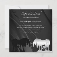 Die mystische Einhorn-Hochzeitseinladung