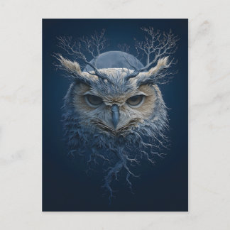 Die Mystische Eule des Urwalds Postkarte