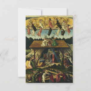 Die Mystische Geburt von Sandro Botticelli Heilige Dankeskarte