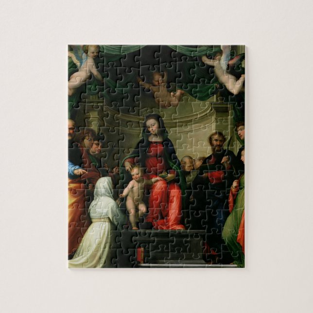 Die mystische Heirat von St. Catherine von Siena Puzzle (Vertikal)