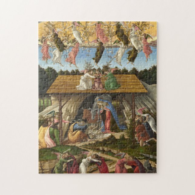 Die mystische Krippe von Sandro Botticelli Puzzle (Vertikal)