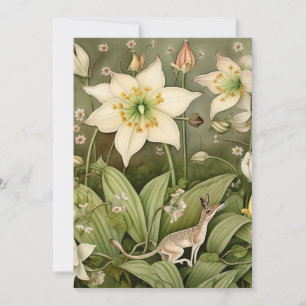 Die mythische Welt der Whiskered Deer Mouse Feiertagskarte