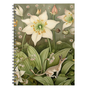 Die mythische Welt der Whiskered Deer Mouse Notizblock