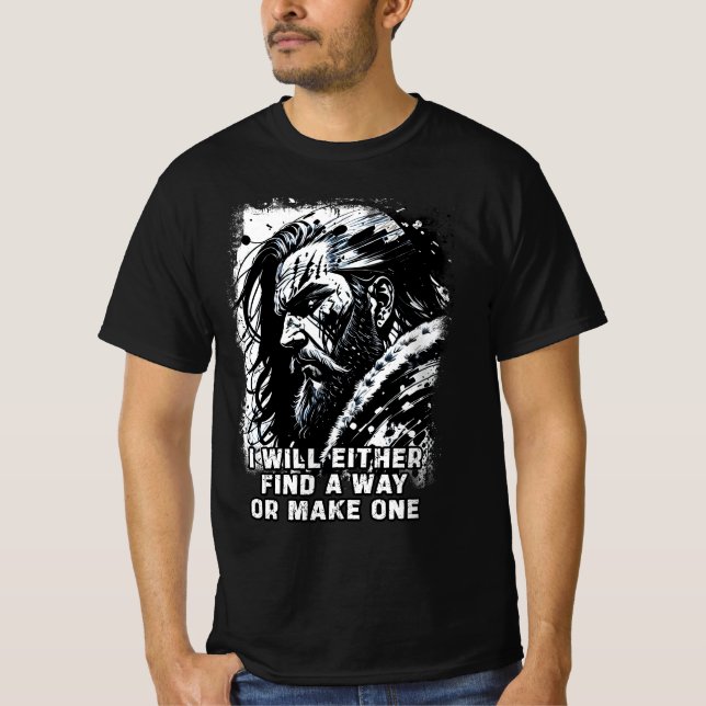 Die Mythologie des Kriegers und der Norse Mächtige T-Shirt (Vorderseite)
