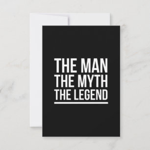 Die Mythos-Legende lustige Sprüche weiß Dankeskarte