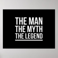 Die Mythos-Legende lustige Sprüche weiß