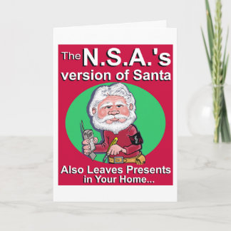 Die N.S.A. Version von Sankt Feiertagskarte