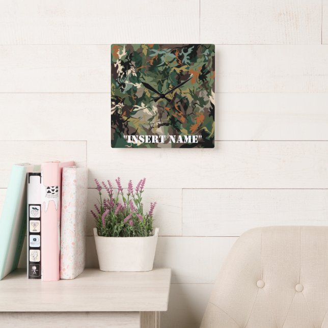 Die Nachahmung der Natur: Die Wissenschaft von Cam Quadratische Wanduhr (Lesesaal)