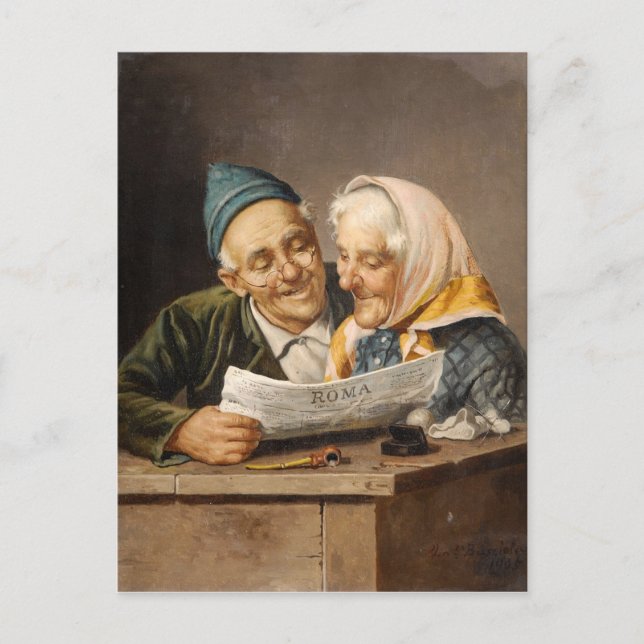 Die Nachricht - Busciolano Postkarte (Vorderseite)