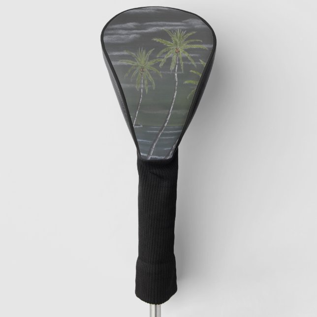 Die Nacht am Strand Golf Headcover (Vorderseite)