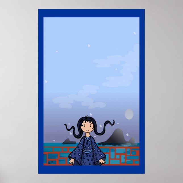 Die Nacht auf der Insel Poster (Vorne)