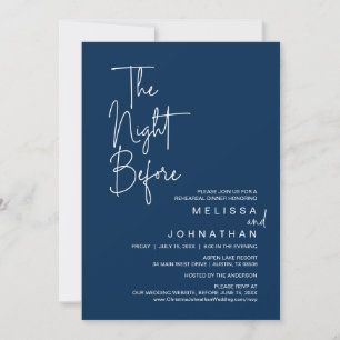 Die Nacht davor, Hochzeit Probe Dinner Einladung