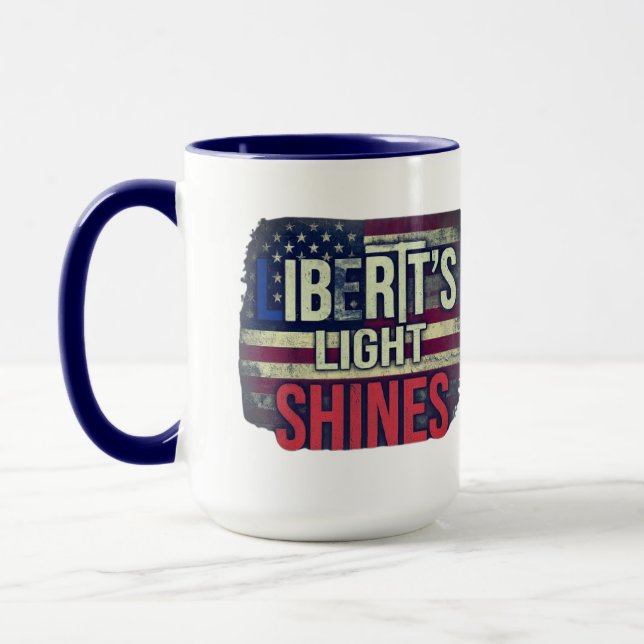 Die Nacht der Lichter der Freiheit Tasse (Links)