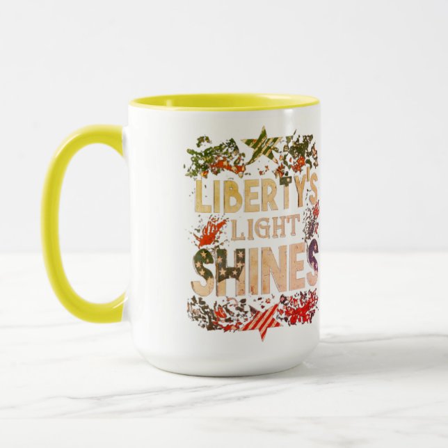 Die Nacht der Lichter der Freiheit Tasse (Links)