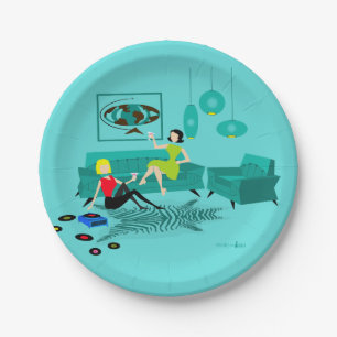 Die Nacht der Retro Mädchen im PapierTeller