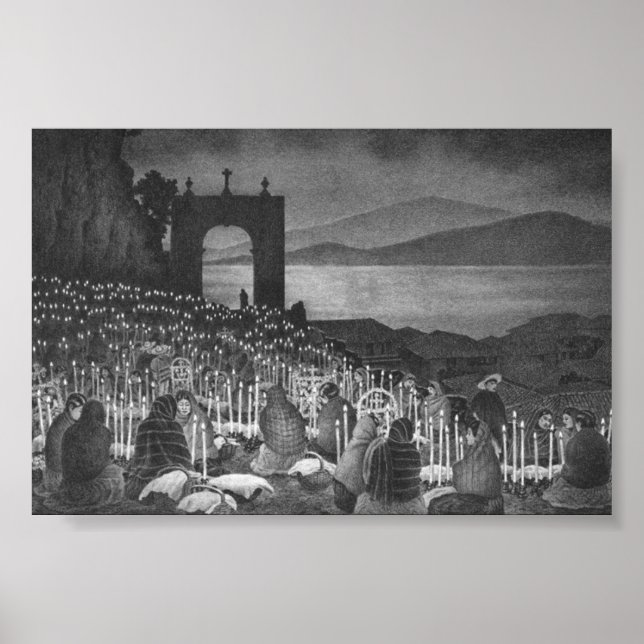 Die Nacht der Toten. Janitzio, Mexiko. Circa 1958 Poster (Vorne)