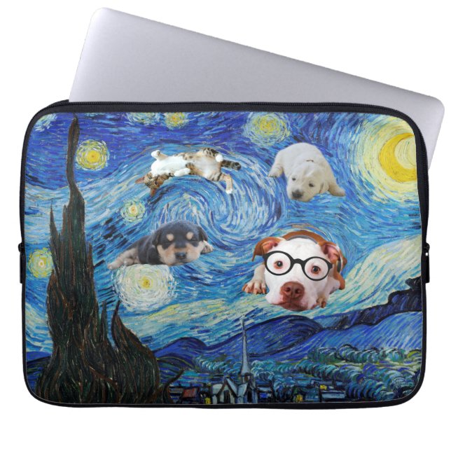 Die Nacht des Sternenspinns Laptopschutzhülle (Vorderseite)