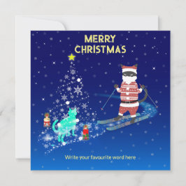 Die Nacht des Weihnachtsmanns in der Erwärmung Ankündigung