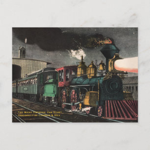 Die Nacht-Express-Postkarte Postkarte