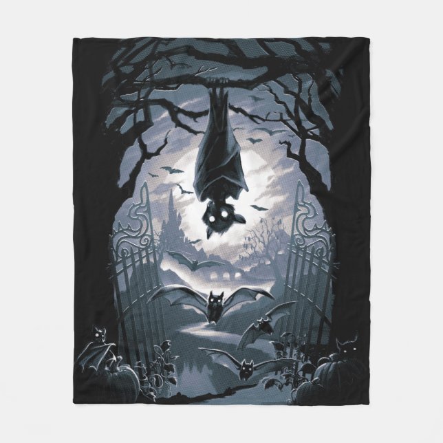 Die Nacht heißt Sie willkommen Fleecedecke (Vorderseite)