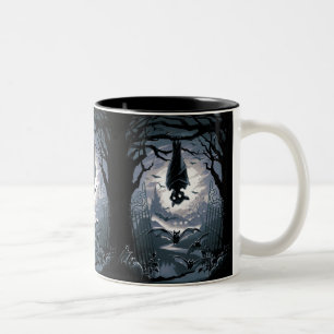 Die Nacht heißt Sie willkommen Zweifarbige Tasse