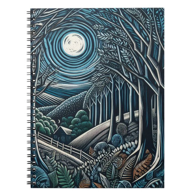 Die Nacht im Wald Notizblock (Vorderseite)