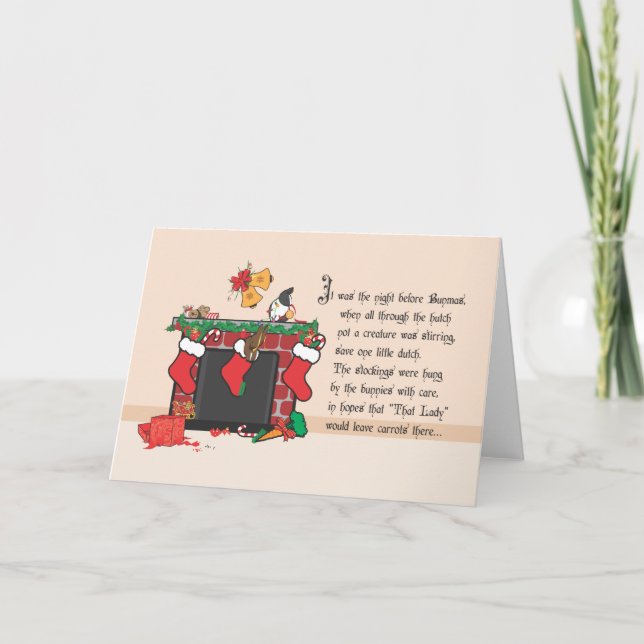 DIE NACHT VOR BUNMAS FEIERTAGSKARTE (Vorderseite)