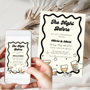 Die Nacht vor dem Abendessen mit der Probe Einladung