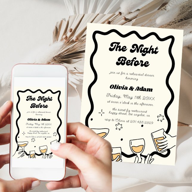 Die Nacht vor dem Abendessen mit der Probe Einladung (Von Creator hochgeladen)