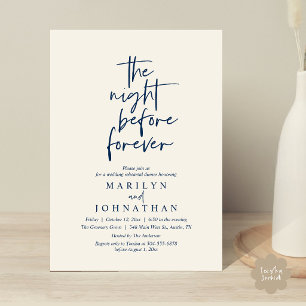 Die Nacht vor dem Altar, Hochzeitsprobe-Dinner Einladung