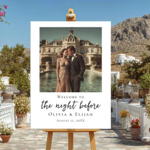 Die Nacht vor dem eleganten Foto Poster