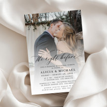Die Nacht vor dem Foto-Hochzeitsprobedinner