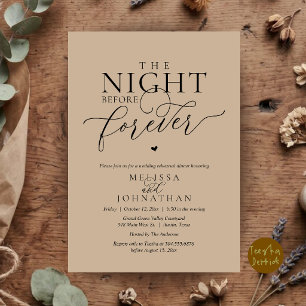 Die Nacht Vor Dem Hochzeitsabend Romantisches Prob Einladung