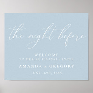 Die Nacht vor dem Hochzeitsprobedinner Willkommen  Poster