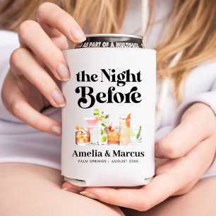 Die Nacht vor dem Probedinner für das Retro-Paar Dosenkühler