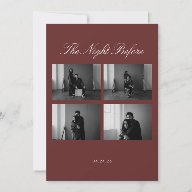 Die Nacht vor der Einladung (Vorderseite)