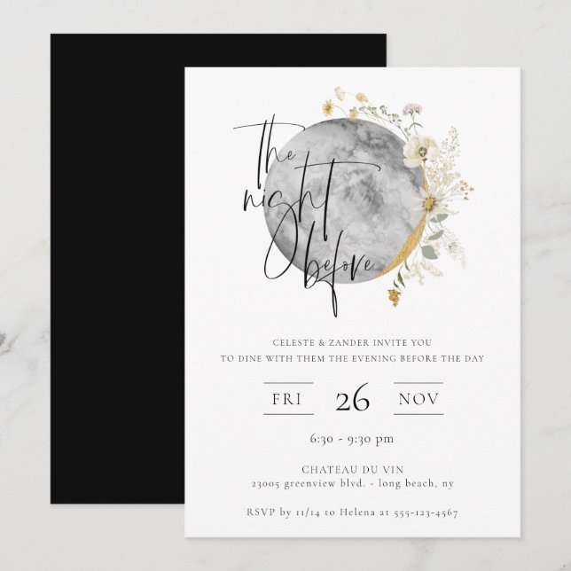 Die Nacht vor der Einladung von Gilded Moon (Vorne/Hinten)