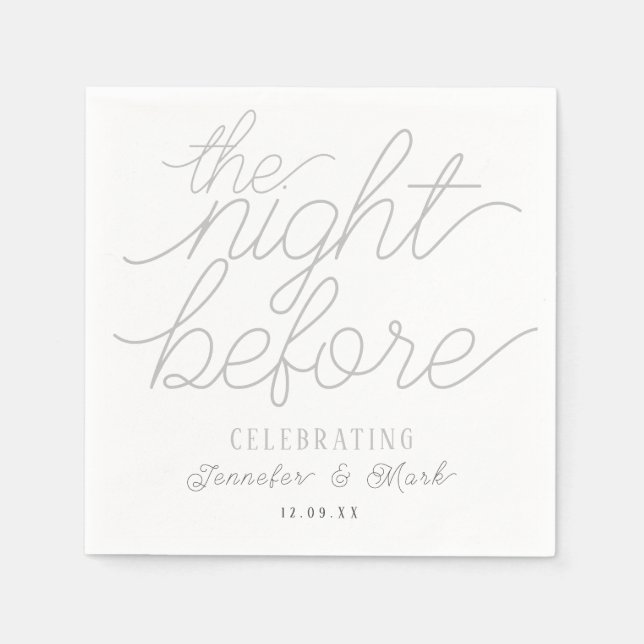 Die Nacht vor der Hochzeit der Probe Napkins Serviette (Vorderseite)