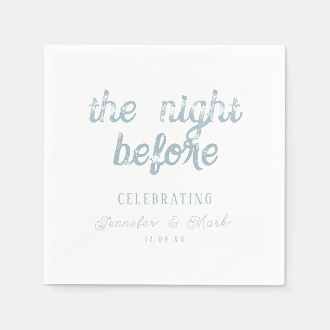 Die Nacht vor der Hochzeit der Probe Napkins Serviette (Vorderseite)