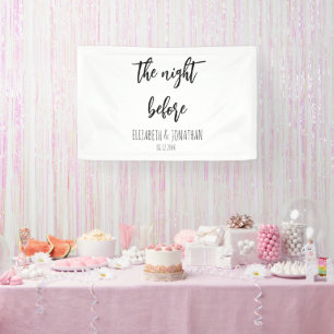 Die Nacht vor der Hochzeit Probe Dinner Banner