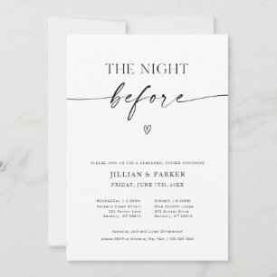 Die Nacht vor der Hochzeit Probe Dinner Einladung